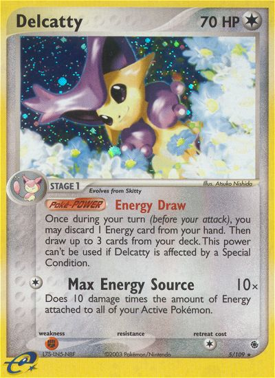 EX Ruby&Sapphire Holo Delcatty #5/109